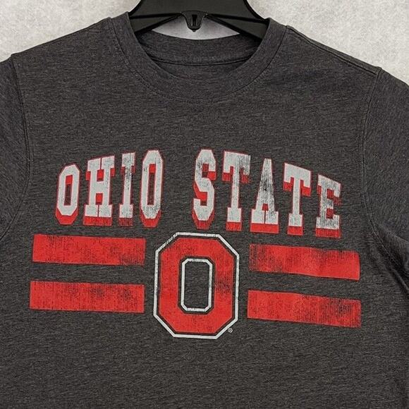The Ohio State Buckeyes "O" Logo T Shirt Mens Small Gray Short Sleeve Crew Neck - Picture 9 of 10